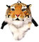 STAR FIRE Herrlicher Tigerkopf Rucksack Löwe Tierkopf 3D Rucksack (Groß, gelber Tiger)