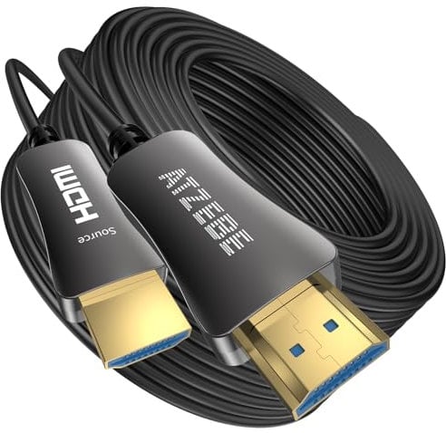 ATZEBE Cavo HDMI Fibra Ottica - 100m, Cavo HDMI 2.0 Supporta Ultra HD 4K@60Hz HDR 4: 4: 4 8bit, 18Gbps, 3D, ARC, HEC, CEC, HDCP 2.2
