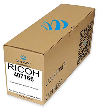 duston 407166 Schwarz Toner kompatibel zu Ricoh SP100E SP100SFE SP100SUE SP112SF SP112SU
