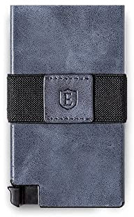 Ekster Senate Card Holder Wallet for Men | Slim Smart Wallets for Men with RFID Blocking Layer | Modern & Minimalist Wallet with Push Button for Quick Credit Card Access (Steel Blue) | Slim & minimalist leather design, push-button for quick credit card access, modern everyday carry wallet for men always today