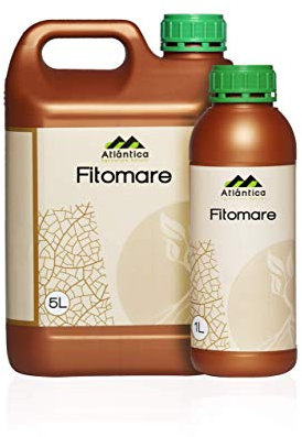 ATLANTICA AGRICOLA Abono FITOMARE Algas Marinas con Aminoácidos, Macro y Microelementos para Brotación, Floración y Cuajado de Fruto - Plantas Hortícolas, Ornamentales y Frutales (5 L)