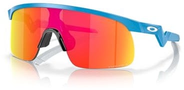 Oakley Unisex Kinder Youth Frogskins Oj9026 Sunglasses, Shiny Blue/Prizm Ruby, 23/12/123