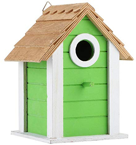 Wooden Bird House Outdoor Garden Balcony Decoration for Wild Birds Parrots Resting Box Supplies