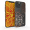 kwmobile Hülle kompatibel mit Apple iPhone 12 / iPhone 12 Pro - Handyhülle Silikon Case - Blumen Zwillinge Rosegold Transparent