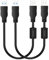 BolAAzuL Paquete de 5 cables de extensión USB 3.0 tipo A macho a macho de 40 cm, cable de extensión bidireccional corto USB 3.0 macho, adaptador USB, cable de extensión acoplador