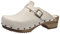 Sanita Kristel offener Clog | Original handgemacht | Leder-Holzclogs für Damen | Weiss | EU 36