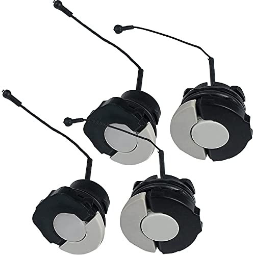 ZAMDOE Gas Fuel Cap + Oil Cap for STIHL MS200 MS210 MS230 MS250 MS260 MS270 MS280 MS340 MS341 MS361 MS380 MS381 MS390 MS441 MS460 MS880 MS171 MS181 MS192T Chainsaw Parts(4 Pack)