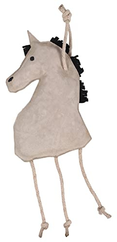 QHP Pferde Spielzeug Pferd aus Wildleder Jutefüllung Horse Toy