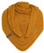 KNIT FACTORY - Dreiecksschal Sally - Damen Strickschal mit Wolle - Grob gestrickten Schal - Hochwertige Qualität - XXL Schal - 220x85 cm - Ocker