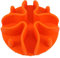Anti Schling für Napf Hund,Doweiss Anti Schling Silizium Slow Feeder Einfügung Hundenapf,Antischlingnapf Hunde Anti Schling Napf Katzen Einfügen (Small, Orange)