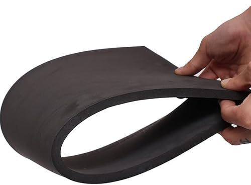 Hojas de Espuma Eva de 1/2/3/5/10mm de Espesor, 1 Unidad, Hojas de Espuma Eva for Manualidades Que absorben el Ruido (Color : Black, Size : Thick 10mm 25x100cm)