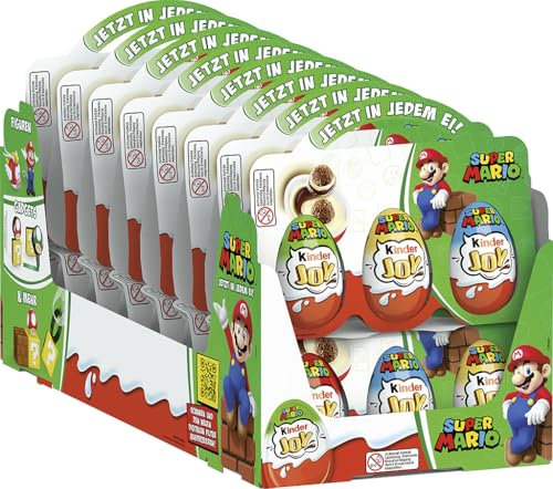 Kinder Joy – Überraschungsei mit leckerer Milch- und Kakaocreme, Knusperkugeln und 1x Spielzeug oder einer beliebten Sammelfigur – 16 Packungen zu je 3 Eiern