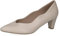 CAPRICE Damen Pumps aus Leder mit Trichterabsatz, Cremefarben (Cream Perlato), 38.5 EU
