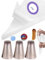 Churro Piping Tips and Bags Set,Extra Large Piping Tips 9FT for Eclair &Star with Disposable Pastry Bags,23 Pcs