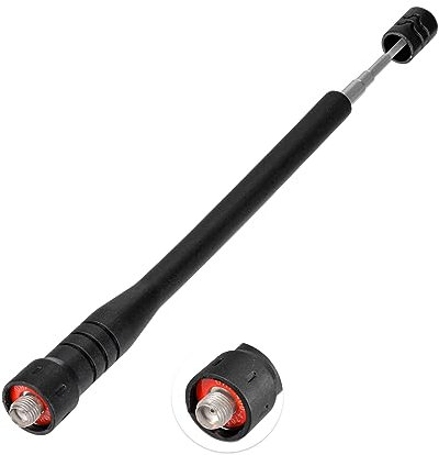 Eightwood VHF UHF Teleskopantenne Dualband 144/430MHz Flexible Ham Amateurfunkantenne für Ham Radio Baofeng UV-82 UV-5R Kenwood HYT Walkie Talkie CB Funkantenne