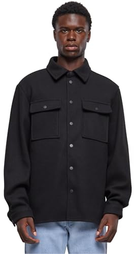 Urban Classics Herren Jacke Plain Overshirt black XL