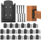 Deck Railing Brackets Connectors 20pcs 2x4 for 1.5x3.5 Railing Wood Post, Deck Railing Kit for Stair Wooden Handrail, Fence or Porch Rails