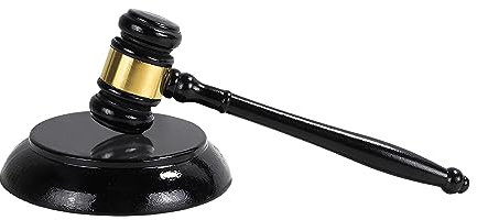 MEGYAD Marteau de juge et bloc de résonance en bois : marteau de juge en bois de juge marteau ensemble pour juges avocats réunion vente aux enchères et cadeaux jeux de rôle pour enfants