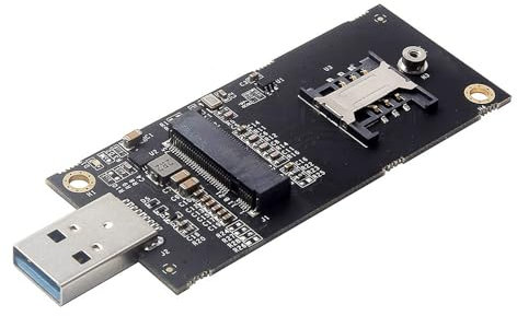 NFHK NGFF - Adaptador M.2 Key-B WWAN a USB 3.0 con ranura SIM para módulo inalámbrico 3G/4G/5G LTE