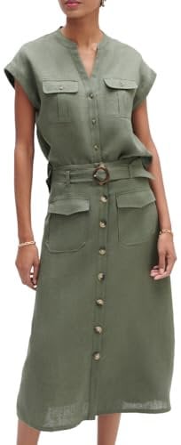 Caroll Femme Kk031-agnes Jupe, Vert, 42 EU