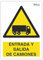 EberSign | Señal de Advertencia Entrada y Salida de Camiones (A3)