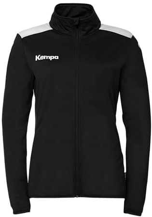 Kempa Damen Emotion 27 Poly Sport-Jacke, Schwarz/Weiß, XS EU