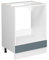 Vicco Herdumbauschrank R-Line, Blau-Grau/Weiß, 60 cm ohne Arbeitsplatte
