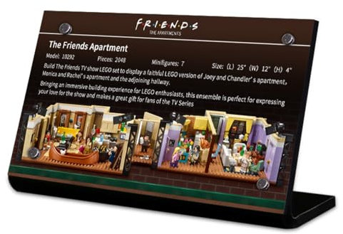 Caikbms Acryl Vitrine Kompatibel Mit Lego Friends Apartments 10292, Staubdichte Acryl Vitrine (Lego Modell Nicht Im Lieferumfang Enthalten) A,5mm