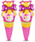 Aurasky Luftballons Einschulung, Deko Einschulung Mädchen, ABC Zuckertüten Folienballon Rosa, Schultüte Deko, Schulanfang Ballon für Schulstart Schulkind Schuleinführung
