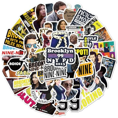 50Pcs/Pack Brooklyns 99 NineNines Anime Stickers Decorative Cartoon Stickers for Mobile Phone Cup Toy for Laptop Sticker Bomb Decal