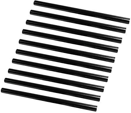 LALAFINA 10pcs Black Hot Glue Sticks Glue for DIY Craft for Paper Glass Plastic Fabric Wood