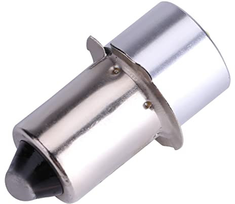 ZJchao Taschenlampen-Glühbirnen, LED-Taschenlampen-Glühbirne, Taschenlampen-Glühbirnen, Ersatz-Maglite-Glühbirne, 3 W, 6–24 V, P13,5S, Hochhelle LED-Notfall-Arbeitsleuchte,