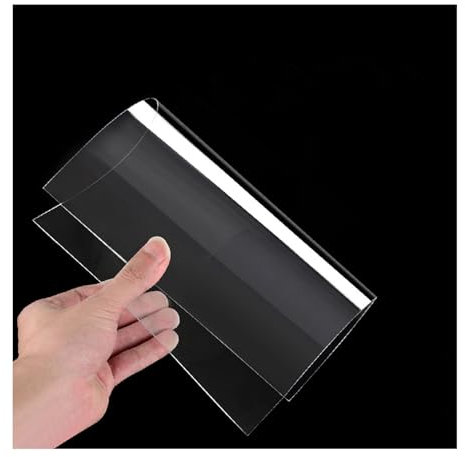 GOFQB 1mm Plaque Polycarbonate Couverture Transparente d'auvent toiture pergola Carte d'endurance PC for Panneaux de vitrage extérieurs(1.2x6m/4x19.7ft)