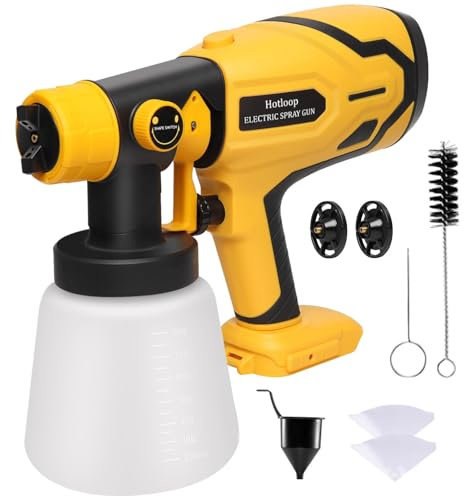 Paint Sprayer for DEWALT 20V Battery, Cordless HVLP Paint Sprayers for Home Interior and Exterior, House Painting Stain Sprayer for Fence, Furniture, cabinets, Walls, etc. (Battery NOT Included)