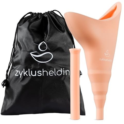 Set da 4 pezzi, eroina del ciclo, per donne, per urinare in modo sicuro in piedi, ideale per attività all'aperto, festival e servizi igienici pubblici | per orinatoio da donna riutilizzabile