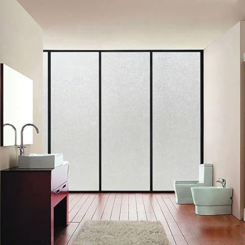 Pegatinas de PVC para ventana de baño con estilo para protección de privacidad (A)