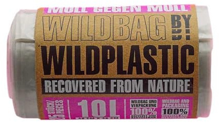 Wildplastic Wildbag Müllbeutel, 25 Beutel, 10L, 36x57cm