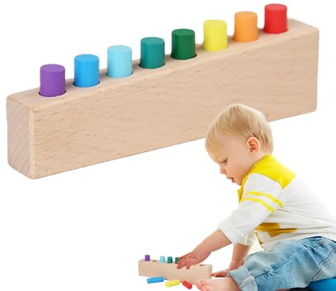 Générique Spielzeug für die Feinmotorik, Lernspielzeug aus Holz zum Lernen – fesselndes Spiel über die Kognition der Farben | für Haus Schule Kindergarten Krippe