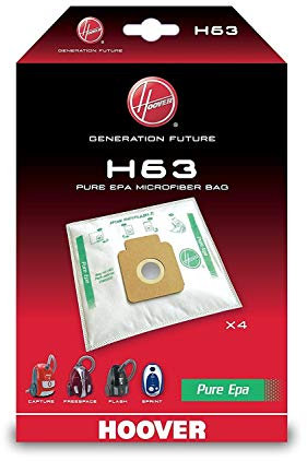 2 Packungen Original für Typ Staubsaugerbeutel Hoover H63 Freespace, Sprint, Flash, Capture