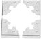 Dophee Box Corner Protector 10Pcs 25mm Vintage Style Metal for Jewelry Box Case Cabinet Silver
