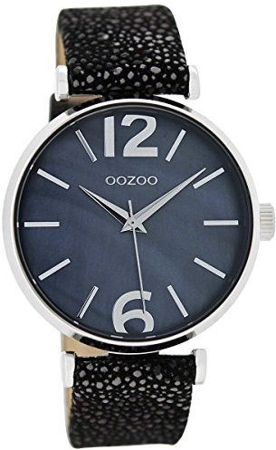 Oozoo Damen-Armbanduhr Sparkling Black 40 mm C8919