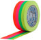 Pro Tapes Spike Tape Set 12 mm x 18 m, Neon Gaffa in 4 Farben (neongelb, neongrün, neonpink, neonorange)