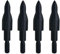SHARROW 24 Stück Bogenschießen Pfeilspitzen 100 Grains Projektilspitzen Jagdspitzen Broadheads Feldpunkte Pfeil Tipps für Carbonpfeile und Bogen (Typ 3)