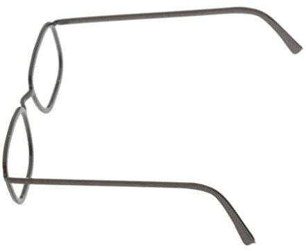 Sharplace 1/6 Brille Puppenbrille Puppengläser für Puppen/Actionfiguren, Schwarz, 2,3x2,3cm