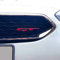 P056 Emblem Aufkleber Passgenau Folie für Logo Front 2er Set Schutzfolie Dekor Selbstklebend Waschstraßenfest Auto (Karminrot)