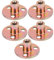 Dado Flangiato In 5 Pezzi, Foro Per Bullone In Ferro Zincato a Fondo Tondo M6 / M8 / M10, Dado a T (M8)