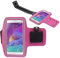 DFV mobile - Neoprene Arm Cover Armband Sport Running Bike Walking Cycling Gym for BBK Vivo Y91i (2018) - Pink