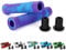 Scooter Griffe - 145mm Stunt Scooter Fahrrad Griffe Grips Lenkergriffe - Mixed Color Lenker Griffe für Stunt Scooter BMX MTB Bike (ZPurple/Blue)