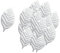 Tubayia 100pcs Künstlich Seide Rosenblatt DIY Kranz Girlande Scrapbooking Karte Haarkranz Kunsthandwerk (Weiß)