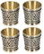 4pcs verres à shot en métal vintage, gravure fleur motif vin verre à liqueur en relief verres à vin en métal vin liqueur tasse pour cocktail